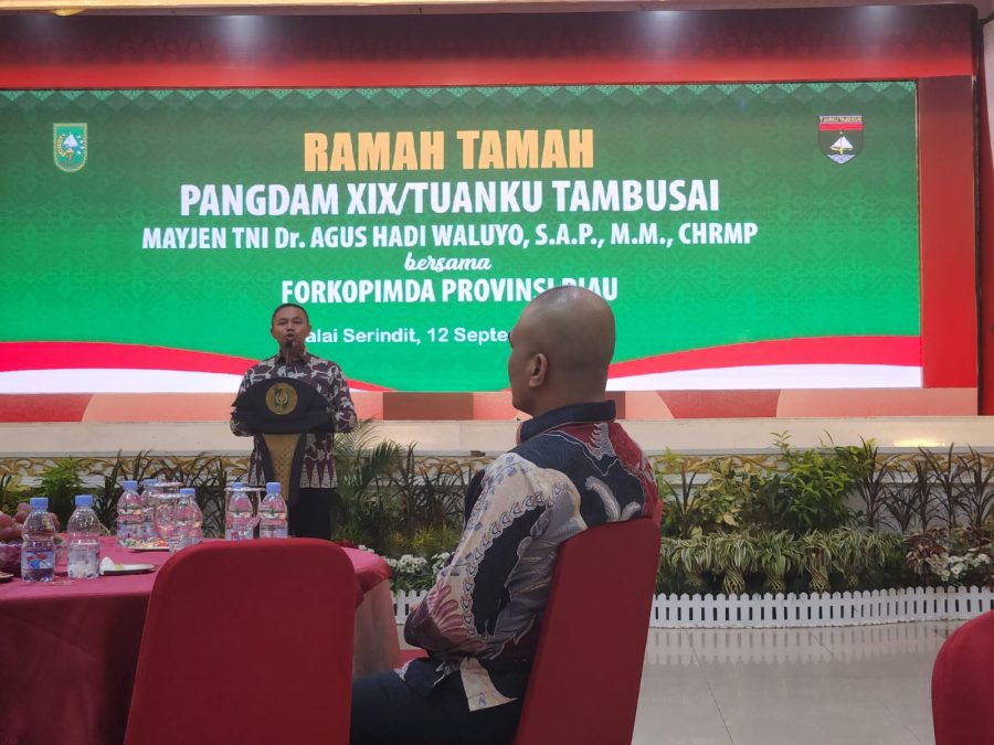 Ramah Tamah Pangdam XIX Tuanku Tambusai dengan Forkopimda Riau Siap Bersinergi untuk Keamanan dan Kesejahteraan Rakyat